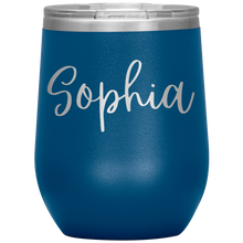 Load image into Gallery viewer, Sophia Custom Wine Tumbler