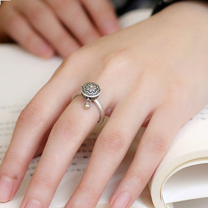 Tibetan Adustable Prayer Wheel Ring