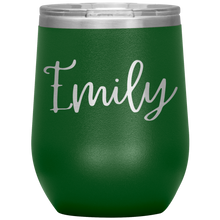 Load image into Gallery viewer, Emily Custom Wine Tumbler