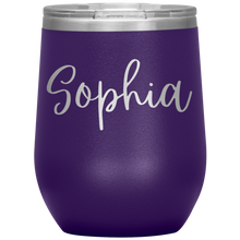 Load image into Gallery viewer, Sophia Custom Wine Tumbler