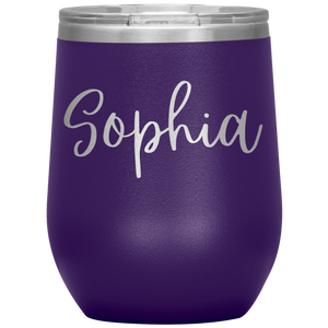 Sophia Custom Wine Tumbler