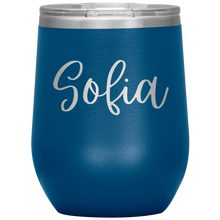 Load image into Gallery viewer, Sofia Custom Wine Tumbler
