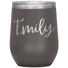 Load image into Gallery viewer, Emily Custom Wine Tumbler
