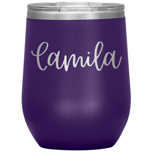 Camila Custom Wine Tumbler