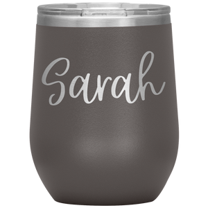 Sarah Custom Wine Tumbler