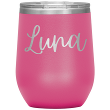 Load image into Gallery viewer, Luna Custom Wine Tumbler