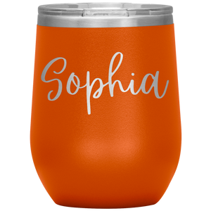 Sophia Custom Wine Tumbler