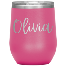 Load image into Gallery viewer, Olivia Custom Wine Tumbler