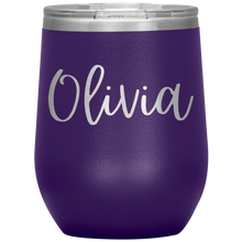 Load image into Gallery viewer, Olivia Custom Wine Tumbler