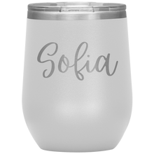 Load image into Gallery viewer, Sofia Custom Wine Tumbler