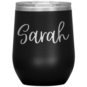 Sarah Custom Wine Tumbler