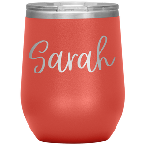 Sarah Custom Wine Tumbler