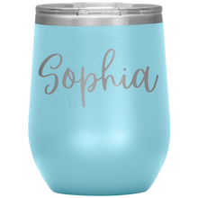 Load image into Gallery viewer, Sophia Custom Wine Tumbler