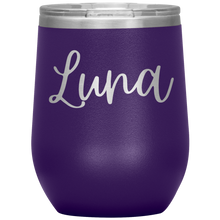 Load image into Gallery viewer, Luna Custom Wine Tumbler