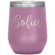 Load image into Gallery viewer, Sofia Custom Wine Tumbler