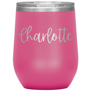 Charlotte Custom Wine Tumbler
