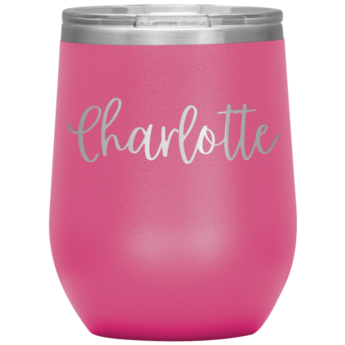 Charlotte Custom Wine Tumbler