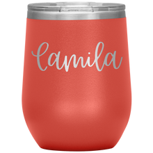 Load image into Gallery viewer, Camila Custom Wine Tumbler