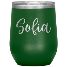 Load image into Gallery viewer, Sofia Custom Wine Tumbler