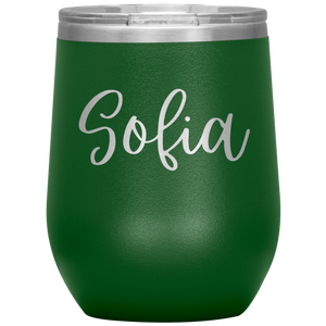 Sofia Custom Wine Tumbler