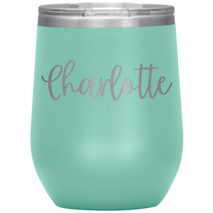 Charlotte Custom Wine Tumbler