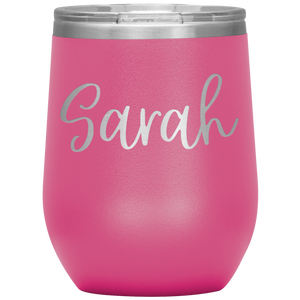 Sarah Custom Wine Tumbler